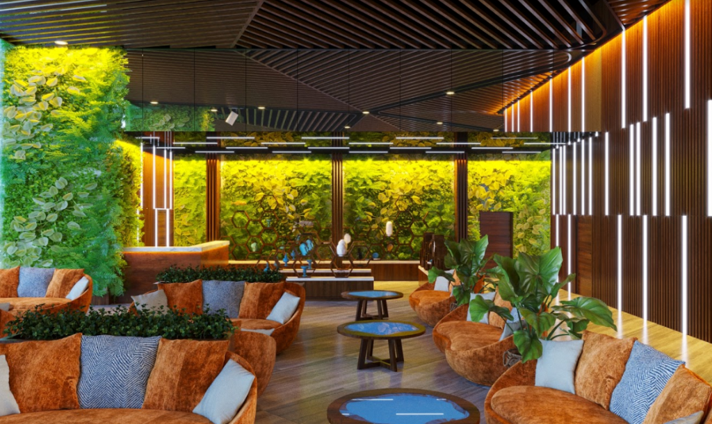 Thiên nhiên kết hợp cùng kiến trúc