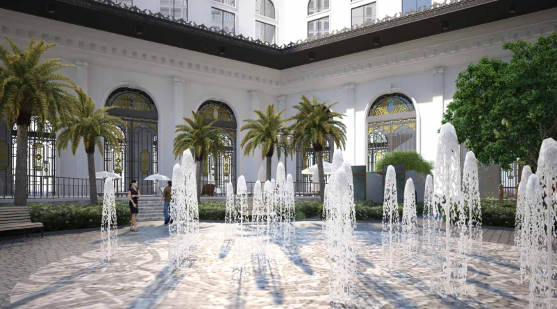 Tiện ích đài phun nước The Lotus Center