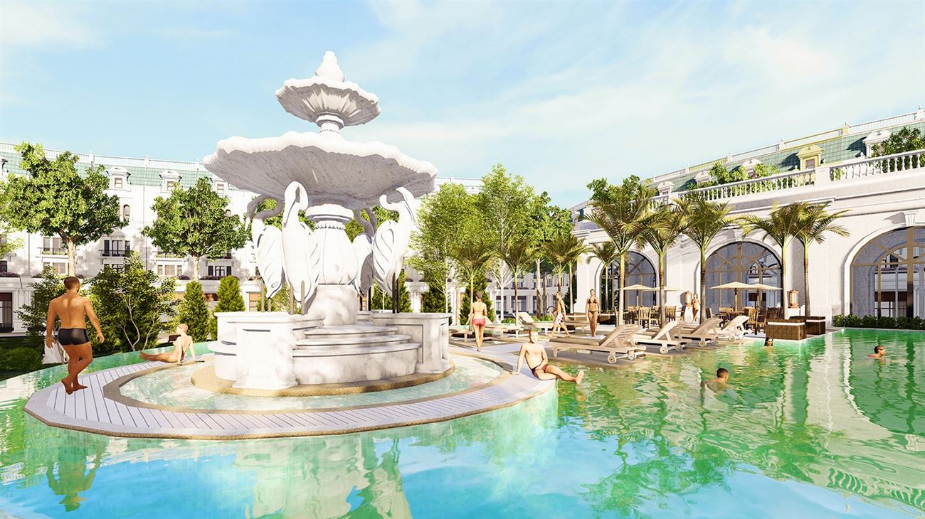 Bể bơi phong cách Resort