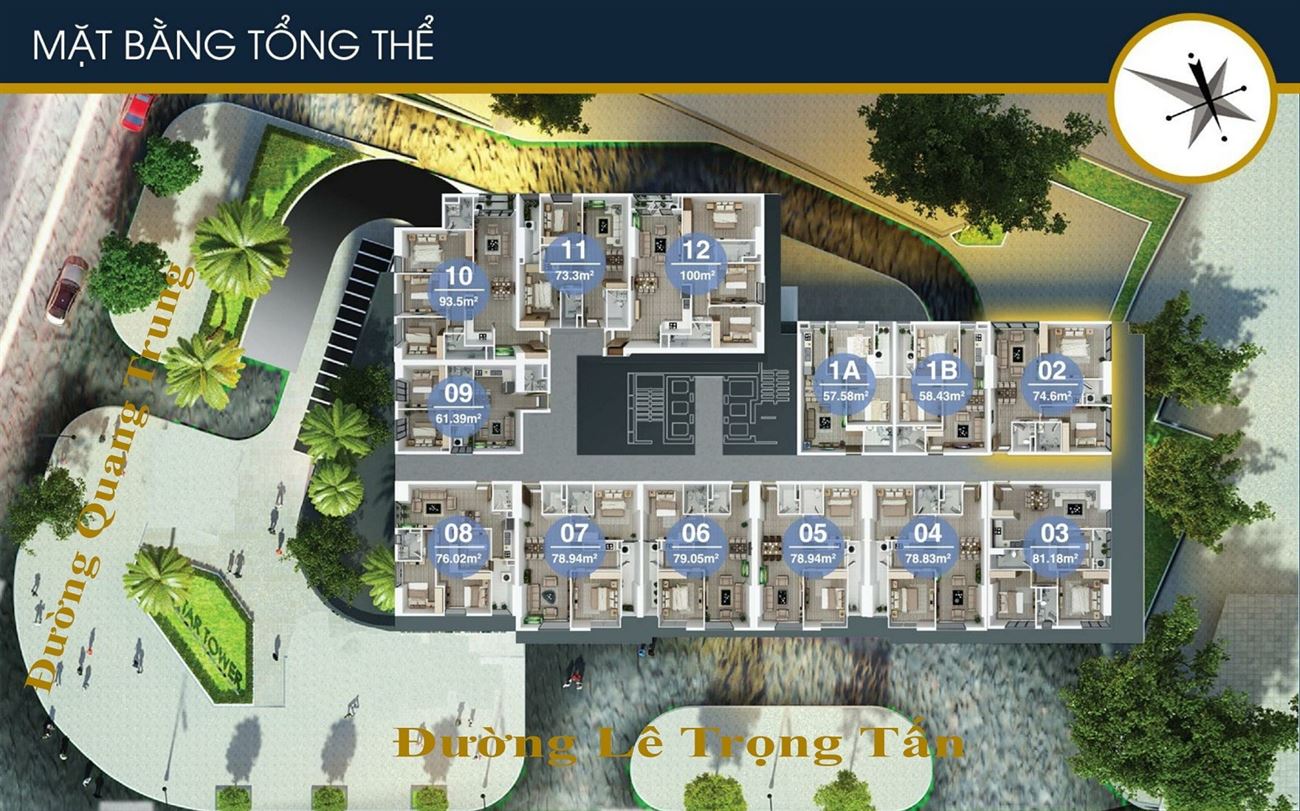 Mặt bằng dự án FLC Star tower Hà Đông