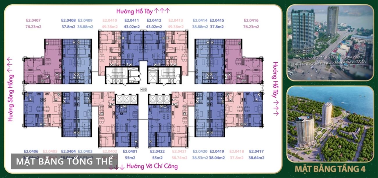 Mặt bằng tổng thể của dự án